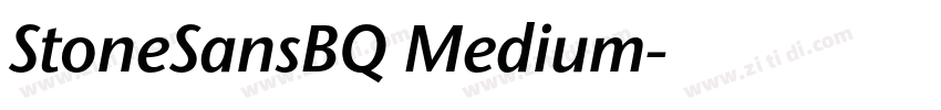 StoneSansBQ Medium字体转换